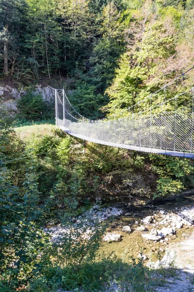 Descoberta Trilha Biel Buraco Azul Morez Jura França — Fotografia de Stock