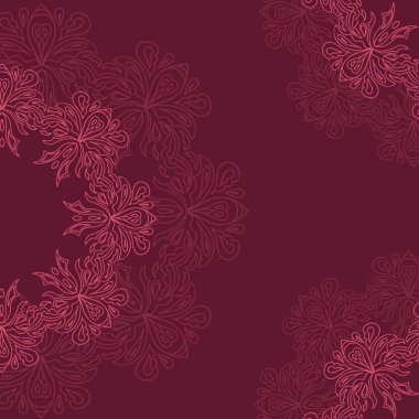 Dekoratif yuvarlak model organik.