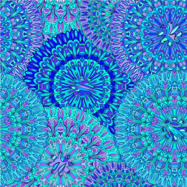 Renkli seamless modeli mandala