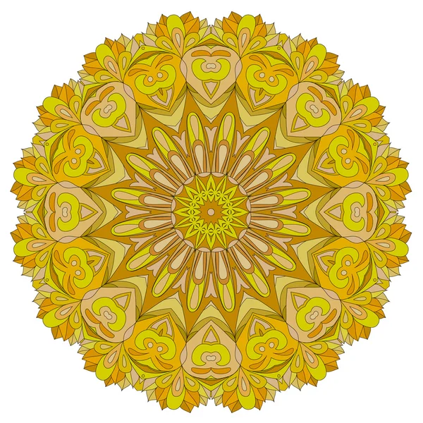Ornamental round organic pattern