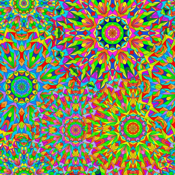 Mandala padrão sem costura colorido — Fotografia de Stock