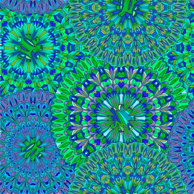 Renkli seamless modeli mandala