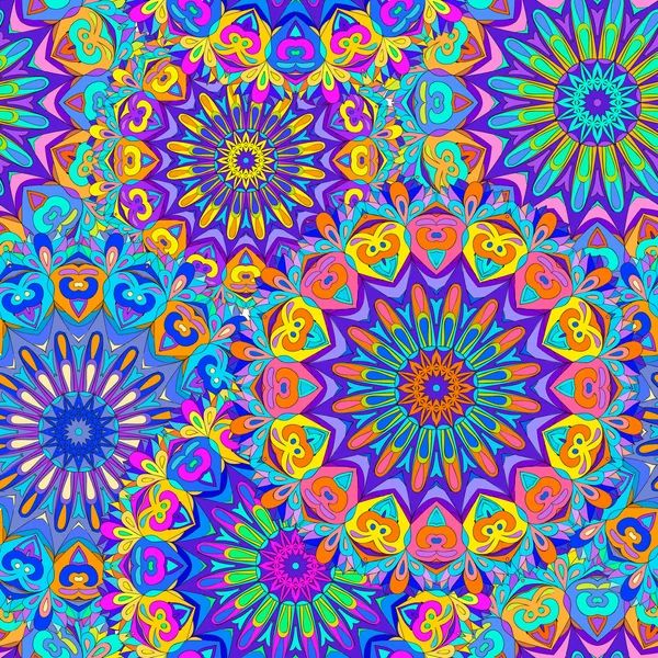 Mandala patrón inconsútil colorido — Foto de Stock