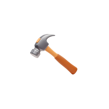 Tamirci Araçları için Modern 3B Mavi Pençe Çekiç Gösterimi