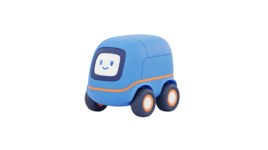 Akıllı Etkileşimli Robot Teslimat Oyuncak Araba Mavi Arkadaş Canlısı Çocuklar İçin Robot Aracı