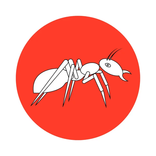 개미의 일러스트 디자인 아이콘 — 스톡 벡터