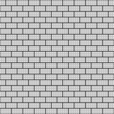 Şeffaf tuğla duvar arka planı. Taslak ve çizgi izole edilmiş vektör çizimi.