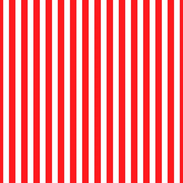 Vertical Red White Stripes Background Seamless Repeating Pattern Editable Template — Stock Vector