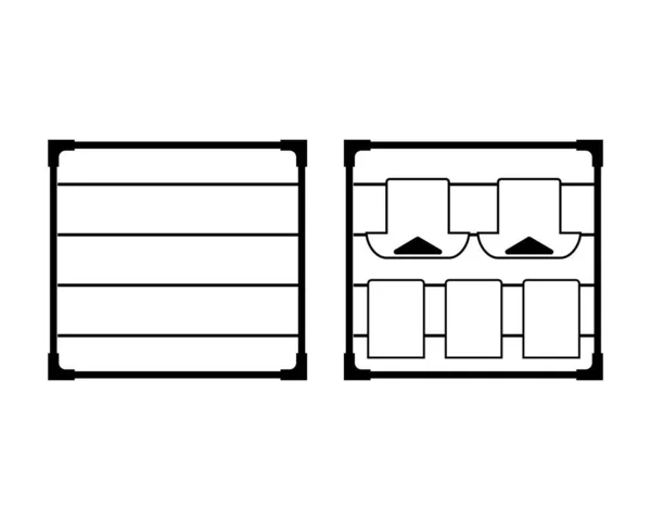 Perchero Ropa Soporte Para Ropa Secadora Ilustración Vectorial Aislada Sobre — Vector de stock