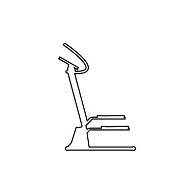 Basamak simgesi. Beyaz boş arkaplanda vektör illüstrasyonu.