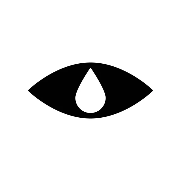 Augentropfen Vektor Symbol Vereinzelte Illustration — Stockvektor