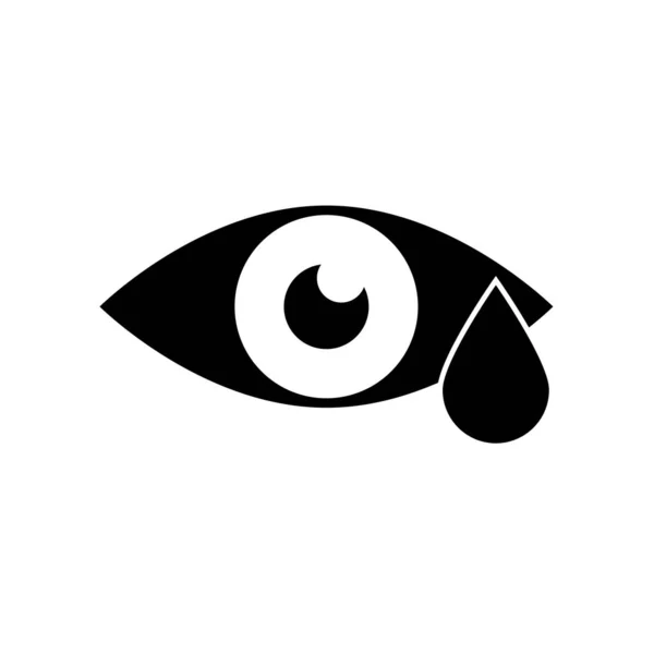 Ícone Vetor Olho Ilustração Isolada — Vetor de Stock