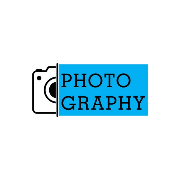 Logo Caméra Simple Modèle Vectoriel Icône Photographie Clipart Isolé Sur — Image vectorielle