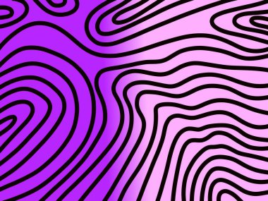 Dalgalı çizgiler arka plan. Siyah dalgalı çizgiler. Renkli çizgi arkaplan kavramı. Soyut siyah dalgalı desen tasarımı.