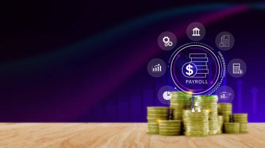 Çalışan konsepti için maaş. Entegre dijital iletişim ve finansal planlama araçları ile verimli maaş yönetim sistemi, iş operasyonlarını geliştirmek. Değil ai