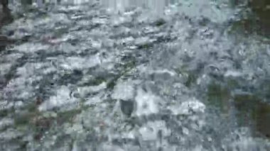 Kayalara su damlatıyor.