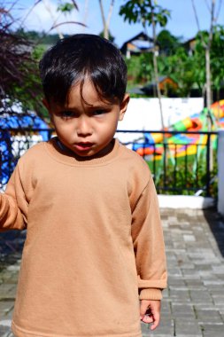 Küçük bir çocuğun portresi.