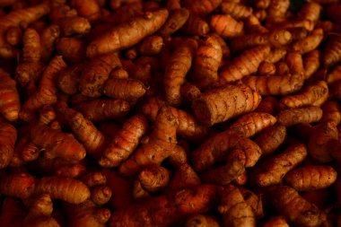 Yakın çekim - bir sürü kurutulmuş havuç