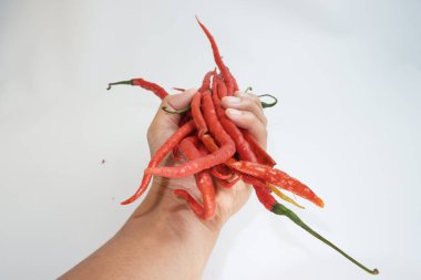 El tutma Kırmızı Pul Biber