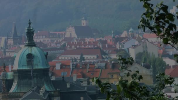 Прага собор Святого Віта, Празі, Святого Миколая, Прага даху, — стокове відео