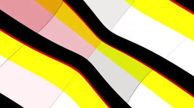 Kalın kırmızı, mavi, sarı ve beyaz çizgili canlı dinamik desen