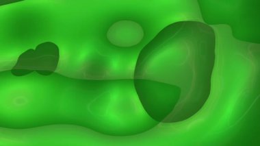 Dinamik soyut şekiller modern canlı yeşil bir arkaplan videosu oluşturur