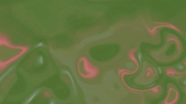 Soyut zeytin yeşili kıvrımlar çarpıcı pembe aksanlı tasarım