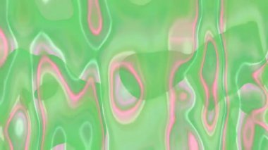 Soyut yeşil ve pembe girdaplar canlı, modern bir arkaplan videosu oluşturur