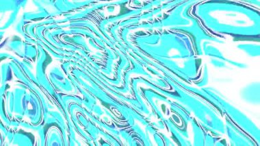 Dinamik su mavisi soyut akış eğrileri parlak beyaz çizgileri olan tasarım