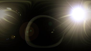 Canlandırma için perde arkasından gelen güneş ışığı