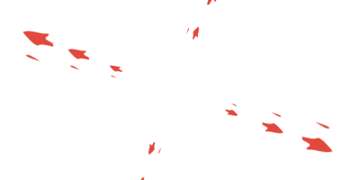 Siyah arkaplanda canlı kırmızı parçalar