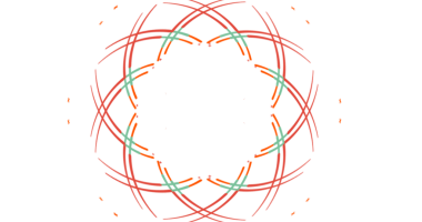 Siyah arkaplanda canlı dairesel ışık izleri