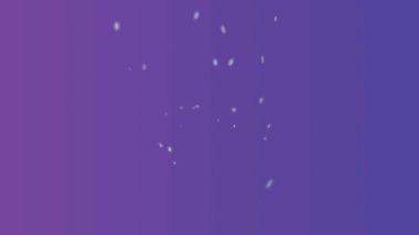 Mor eğimli arkaplanda ışıldayan parçacıklar