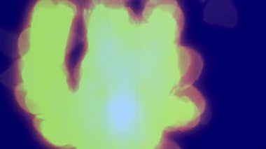 Harekete geçen enerjik soyut ışık formları