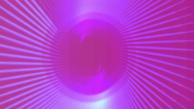 Dinamik ışık ışınları olan canlı mor bir tünel.