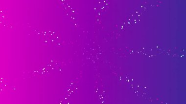 Işıl ışıl parçacıkları olan canlı mor ve pembe gradyan.