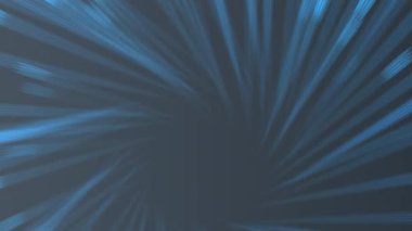 Karanlık uzayda dinamik mavi ışık huzmeleri patlıyor