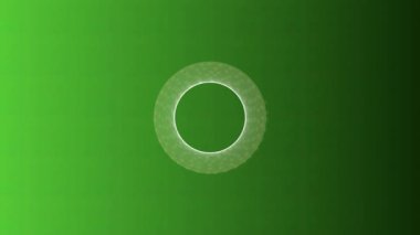 Değişken arkaplanda parlayan yeşil çember