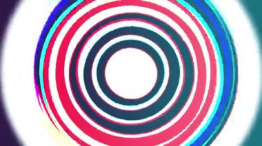 Vibrant concentric circles in dynamic motion