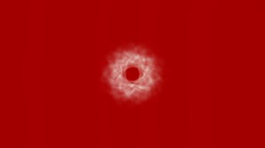 Beyaz parlak delik merkezli canlı kırmızı arkaplan