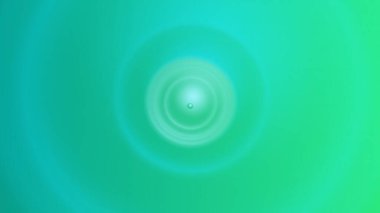 Eş merkezli daireler ve parlak ışık ile canlı yeşil arkaplan