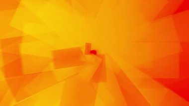 Dinamik geometrik şekilli canlı turuncu soyut arkaplan