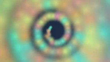 Renkli eşmerkezli çemberlere sahip canlı soyut arkaplan