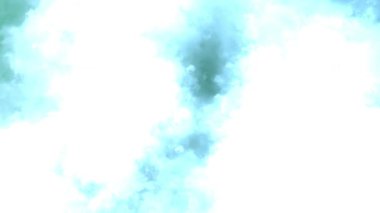 Beyaz arkaplanda yumuşak mavi suluboya bulutları