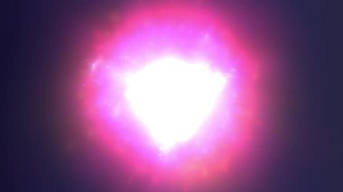 Koyu arkaplanda canlı pembe ve beyaz ışık patlaması