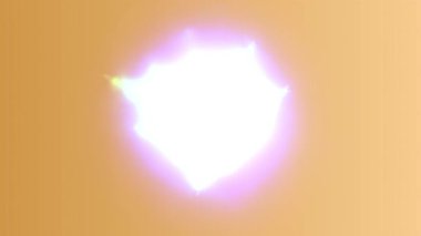 Canlı mor ışık turuncu arka planda parlıyor