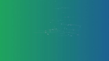 Değişken yeşil ve mavi arkaplanda dalgalanan kıvılcımlar