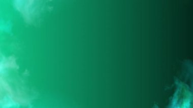 Yumuşak beyaz bulutlu canlı yeşil arkaplan