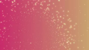 Parlak ışıklarla dolu parlak pembe ve altın renkli bir arka plan.