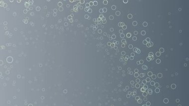 Işıldayan altın ve mavi kabarcıkları yüzen ruhani bir arka plan